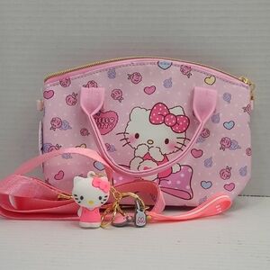 Hello Kitty Pink Kids Crossbody Handbag
